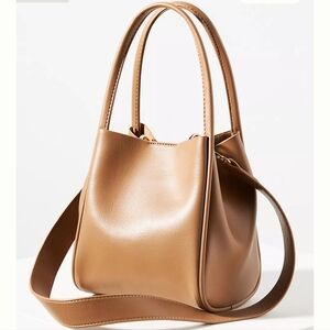 Brand New Anthropologie Brown Mini Hollace Tote